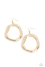 Load image into Gallery viewer, oak-sisters-jewelry-scintillating-shareholder-gold-earrings-paparazzi-accessories-by-lisa