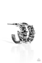 Load image into Gallery viewer, oak-sisters-jewelry-rugged-rockstar-silver-earrings-paparazzi-accessories-by-lisa