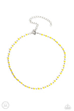 Load image into Gallery viewer, oak-sisters-jewelry-neon-lights-yellow-necklace-paparazzi-accessories-by-lisa