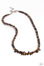 Load image into Gallery viewer, oak-sisters-jewelry-wild-woodcutter-brass-necklace-paparazzi-accessories-by-lisa
