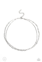 Load image into Gallery viewer, oak-sisters-jewelry-polished-paperclips-silver-necklace-paparazzi-accessories-by-lisa