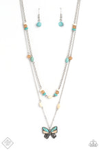 Load image into Gallery viewer, oak-sisters-jewelry-free-spirited-flutter-blue-paparazzi-accessories-by-lisa