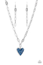 Load image into Gallery viewer, oak-sisters-jewelry-kiss-and-shell-blue-necklace-paparazzi-accessories-by-lisa