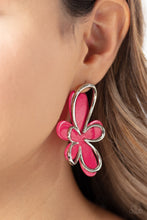 Load image into Gallery viewer, Paparazzi 🔆 Glimmering Gardens - Pink Post Earrings