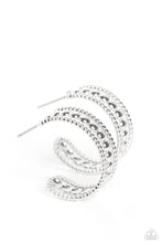 Load image into Gallery viewer, oak-sisters-jewelry-dotted-darling-silver-earrings-paparazzi-accessories-by-lisa