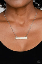 Load image into Gallery viewer, Paparazzi 🔆Barred Bohemian - White Necklace