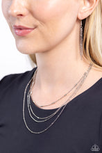 Load image into Gallery viewer, Paparazzi 🔆 Studded Shimmer - Silver Necklace
