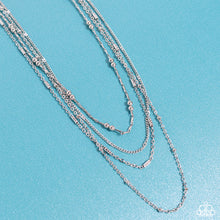 Load image into Gallery viewer, Paparazzi 🔆 Studded Shimmer - Silver Necklace