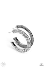 Load image into Gallery viewer, oak-sisters-jewelry-dazzling-dynamo-black-earrings-paparazzi-accessories-by-lisa