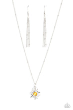 Load image into Gallery viewer, oak-sisters-jewelry-soak-up-the-sun-yellow-necklace-paparazzi-accessories-by-lisa