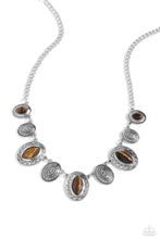 Load image into Gallery viewer, oak-sisters-jewelry-textured-trailblazer-brown-necklace-paparazzi-accessories-by-lisa