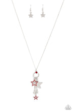 Load image into Gallery viewer, oak-sisters-jewelry-starry-statutes-red-paparazzi-accessories-by-lisa