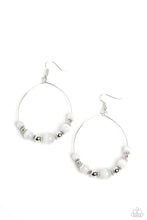 Load image into Gallery viewer, oak-sisters-jewelry-cats-eye-charisma-white-earrings-paparazzi-accessories-by-lisa