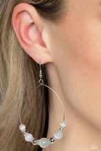 Load image into Gallery viewer, Paparazzi 🔆 Cats Eye Charisma - White Earrings