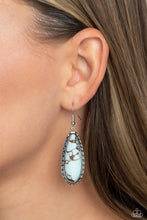 Load image into Gallery viewer, Paparazzi π TEARDROP-Dead Dynasty - Blue Earrings