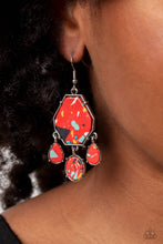 Load image into Gallery viewer, Paparazzi 🔆 Organic Optimism - Red Earrings