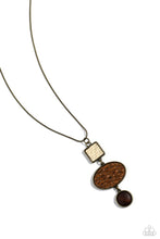 Load image into Gallery viewer, oak-sisters-jewelry-walk-the-twine-brass-necklace-paparazzi-accessories-by-lisa