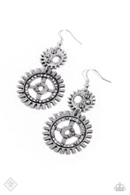 Load image into Gallery viewer, oak-sisters-jewelry-i-have-a-steampunk-white-earrings-paparazzi-accessories-by-lisa
