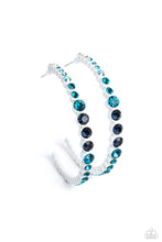 Load image into Gallery viewer, oak-sisters-jewelry-gossip-curl-blue-earrings-paparazzi-accessories-by-lisa