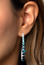 Load image into Gallery viewer, Paparazzi 🔆 Gossip CURL - Blue Earrings