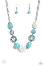 Load image into Gallery viewer, oak-sisters-jewelry-cowboy-catwalk-blue-necklace-paparazzi-accessories-by-lisa