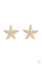 Load image into Gallery viewer, oak-sisters-jewelry-starfish-season-gold-post earrings-paparazzi-accessories-by-lisa