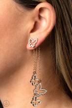 Load image into Gallery viewer, Paparazzi 🔆 Boisterous Butterfly - Gold Post Earrings