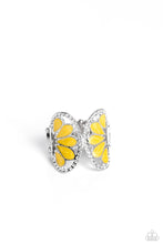 Load image into Gallery viewer, oak-sisters-jewelry-concaved-catwalk-yellow-ring-paparazzi-accessories-by-lisa