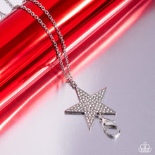 Load image into Gallery viewer, Paparazzi 🔆 Rock Star Sparkle - White Lanyard