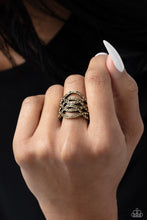 Load image into Gallery viewer, Paparazzi 🔆 Interlocked Impression - Brass Ring