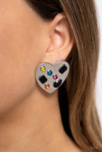 Load image into Gallery viewer, Paparazzi π Relationship Ready - Black Post Earrings