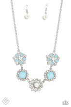 Load image into Gallery viewer, oak-sisters-jewelry-flower-crown-blue-necklace-paparazzi-accessories-by-lisa