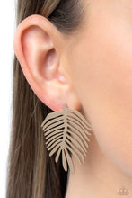 Load image into Gallery viewer, Paparazzi 🔆 The FROND Row - Gold Post Earrings