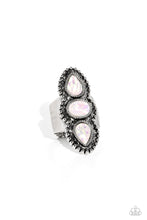 Load image into Gallery viewer, oak-sisters-jewelry-strut-your-studs-white-ring-paparazzi-accessories-by-lisa