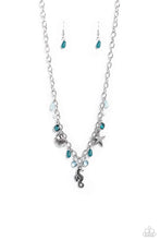 Load image into Gallery viewer, oak-sisters-jewelry-seahorse-season-blue-necklace-paparazzi-accessories-by-lisa