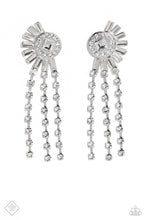 Load image into Gallery viewer, oak-sisters-jewelry-torrential-twinkle-white-post earrings-paparazzi-accessories-by-lisa