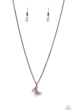 Load image into Gallery viewer, oak-sisters-jewelry-butterfly-lullaby-copper-necklace-paparazzi-accessories-by-lisa