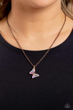 Load image into Gallery viewer, Paparazzi 🔆 Butterfly Lullaby - Copper Necklace