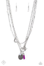 Load image into Gallery viewer, oak-sisters-jewelry-notable-navigator-purple-necklace-paparazzi-accessories-by-lisa