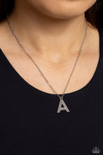 Load image into Gallery viewer, Paparazzi π Leave Your Initials - Silver - A Necklace