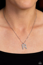 Load image into Gallery viewer, Paparazzi 🔆 Leave Your Initials - Silver - R Necklace