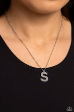 Load image into Gallery viewer, Paparazzi π Leave Your Initials - Silver - S Necklace