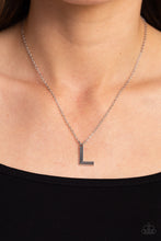 Load image into Gallery viewer, Paparazzi π Leave Your Initials - Silver - L Necklace
