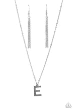 Load image into Gallery viewer, oak-sisters-jewelry-leave-your-initials-silver-e-paparazzi-accessories-by-lisa