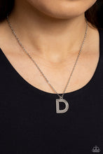 Load image into Gallery viewer, Paparazzi 🔆 Leave Your Initials - Silver - D Necklace