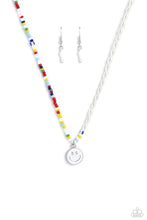 Load image into Gallery viewer, oak-sisters-jewelry-smiling-showdown-white-necklace-paparazzi-accessories-by-lisa