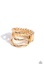 Load image into Gallery viewer, oak-sisters-jewelry-corded-command-gold-ring-paparazzi-accessories-by-lisa