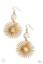 Load image into Gallery viewer, oak-sisters-jewelry-seize-the-sunburst-gold-earrings-paparazzi-accessories-by-lisa