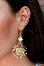 Load image into Gallery viewer, Paparazzi π Seize the Sunburst - Gold Earrings