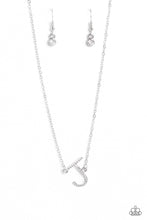 Load image into Gallery viewer, oak-sisters-jewelry-initially-yours-j-white-paparazzi-accessories-by-lisa